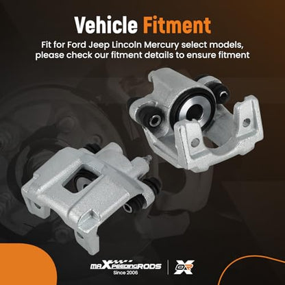 maXpeedingrods for 18-4755 18-4754 Rear Brake Calipers for Ford Explorer - size: 18-4755+18-4754