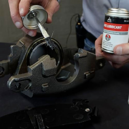 AGS Automotive Solutions 4oz Brush Top SIL-Glyde Silicone Brake Grease - Premium Brake Caliper Grease and Brake Lubricant for Optimal Performance and Longevity - size: 4oz