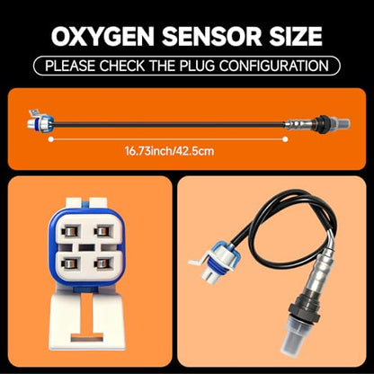 Upstream & Downstream O2 Sensor Set | Direct Replacement for OE #234-4407 | Compatible with Chevy & GMC V6/V8 Models 2003-2007-WITH GLOVES - size: 2-Pack 234-4407