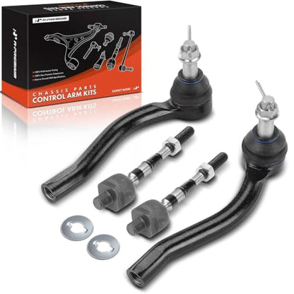 A-Premium Front Inner & Outer Tie Rod End Kit Fix Uneven Tire Wear