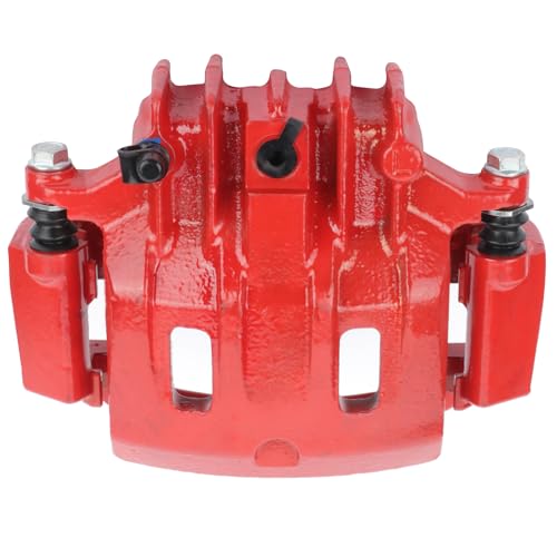 SCITOO Rear Disc Brake Caliper Assembly w/Bracket For Ford - size: Rear Driver[18-B4753]Red