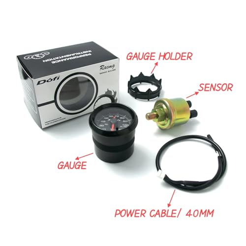 2" 52mm Pointer Digital 7 Color LED Oil Pressure Car Gauge - style: Oil Pressure Gauge (0-100PSI)