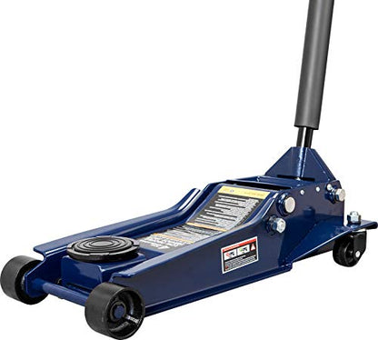 TCE 4 Ton(8000 lb) Blue Low‑Profile Floor Jack, Dual‑Piston Quick Lift Pump - size: 4 Ton
