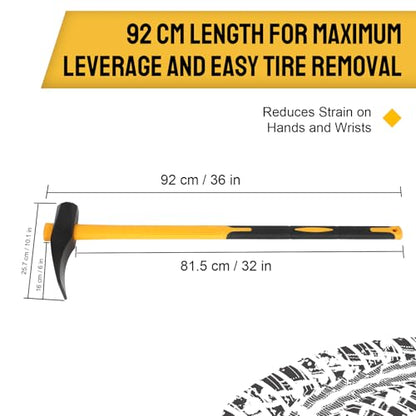 36 in Tire Hammer Bead Breaker Tool, Heavy Duty Duckbill Tire Tool