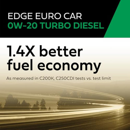 Castrol EDGE Turbo Diesel 0W-20 Advanced Full Syn Motor Oil, 1 Qt, 6 Pack