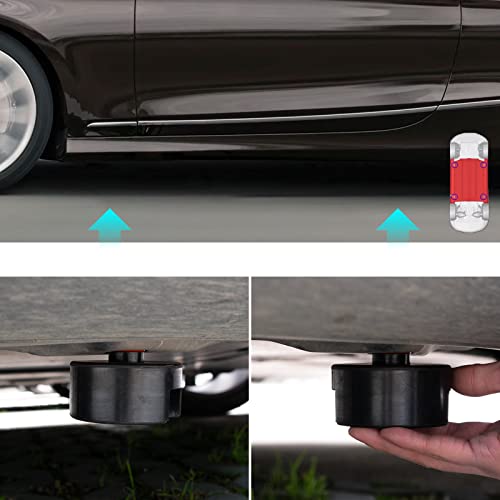 Dual-use Rubber Jack Pad Stand Adapter Fits Car Axle Jack Stands Floor Jack for Tesla Model 3 S X Y Rubber Battery Chassis Protection Lifting Support Pucks (Pack of 2) - size: 2Pcs (Pack of 2)