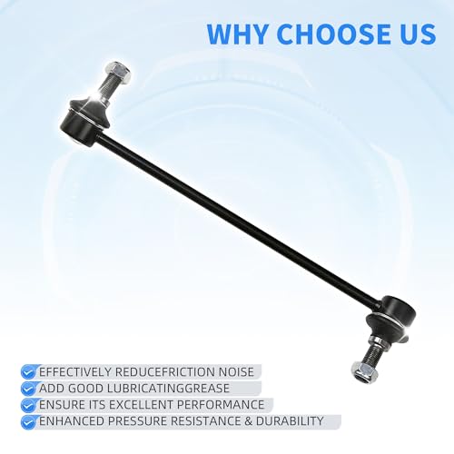 Sway Bar Link Front, Automotive Replacement Sway Bar Link Kits Compatible with Saturn Vue, Chevy Captiva Equinox, Suzuki, Pontiac Torrent, GMC Stabilizer Sway Bar Links Left & Right - size: K750188 & K750189