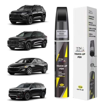 XNA Car Touch Up Paint (Mosaic Black Metallic(GB8/WA384A)) for Chevrolet - color: Mosaic Black Metallic(GB8/WA384A) for 2026 Equinox/2025 Equinox/2024 Equinox/2026Trax/2025 Trax/2024 Trax/2025 Malibu/2026 Trailblazer/2025 Trailblazer/2024 Trailblazer/2026