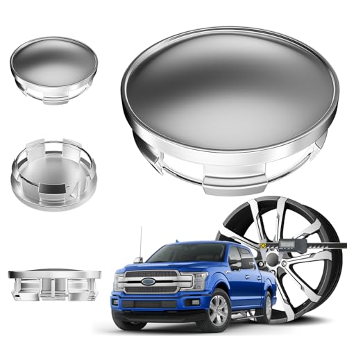 2.5Inch 63MM Wheel Center Caps for Dodge RAM 1500 Rim Hub Caps 6KF18TRMAA, Pack of 4 (Silver, Outer 63MM, Inner 56MM) - color: Silver, size: Outer 63MM , Inner 56MM