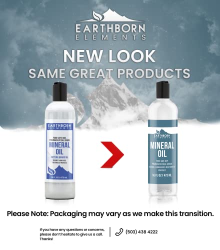 Earthborn Elements Mineral Oil 16 fl oz, Pure & Undiluted, No Additives Clear - size: 16 Ounce