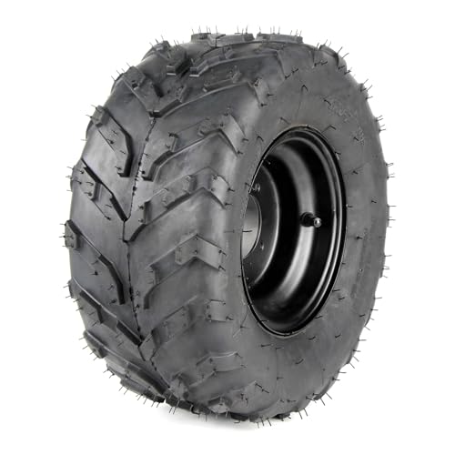 16x8-7 ATV Wheels, 3 lug 16x8-7 Tubeless Tires for Kazuma Quad ATV Go Kart UTV 125cc 150cc Off Road Tyres 3 Holes Rim set of 2