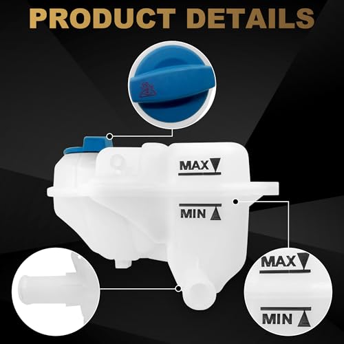 PartsFlow Engine Coolant Recovery Expansion Tank W/Cap Compatible With 2002-2010 Audi A4 Quattro Compatible With 2001-2009 Audi A4 8E0121403 603-638 - color: 603-638