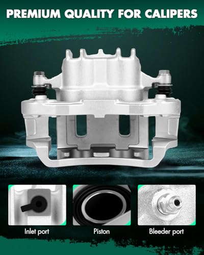SCITOO Rear Left Disc Brake Caliper With Bracket 18-B4753 Silver - size: Rear Driver[18-B4753]Silver