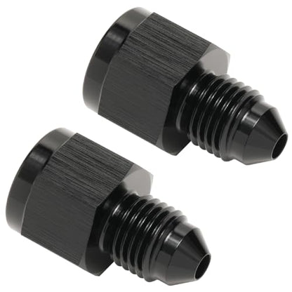 1/8 NPT Female to 3AN Male Flare Expander Fitting Adapter Aluminum Black, Pack of 2 - color: Black - 2pcs, size: 1/8 NPT Female to 3AN Male