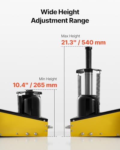 VEVOR 22 Ton Air Hydraulic Floor Jack Trucks Heavy Duty Steel Racing Floor Jack with Single Piston Quick Lift Pump & Extension Posts & Extension Posts, Air Pneumatic Jacks for SUVs, Pickups