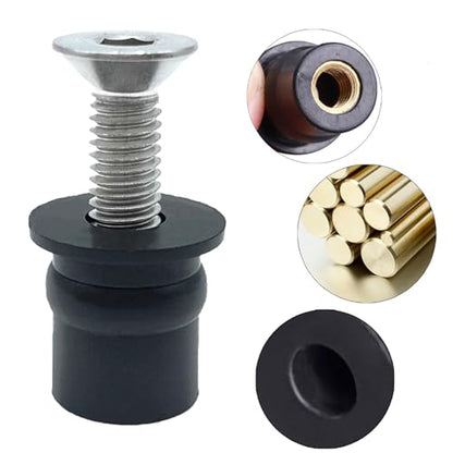 48 Pairs M6 Neoprene Rubber Well Nuts for Kayak with Brass Inserts - size: 48 Pairs 6mm Neoprene Well Nuts