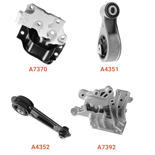 Engine Motor and Transmission Mount Kit for Nissan Rogue 2008-2013 - size: For Nissan Rogue 2008-2013 2.5L