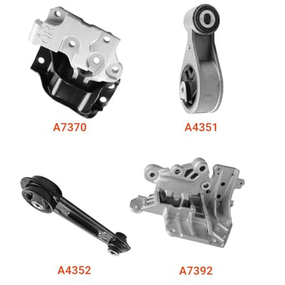 Engine Motor and Transmission Mount Kit for Nissan Rogue 2008-2013 - size: for Nissan Rogue 2008-2013 2.5L