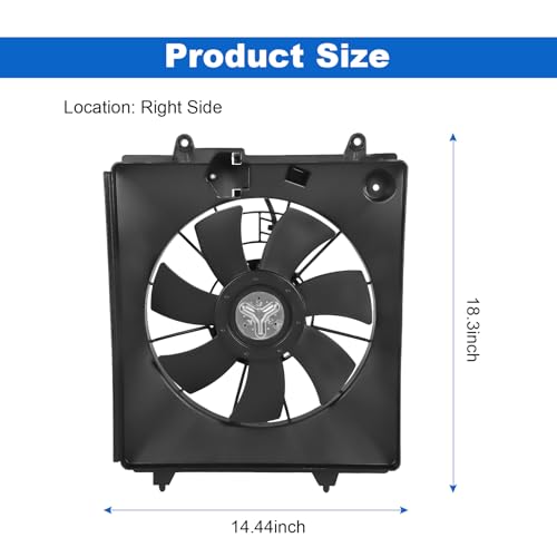 Radiator Cooling Fan Assembly Compatible with Honda CR-V CRV 2007-2009 2.4L