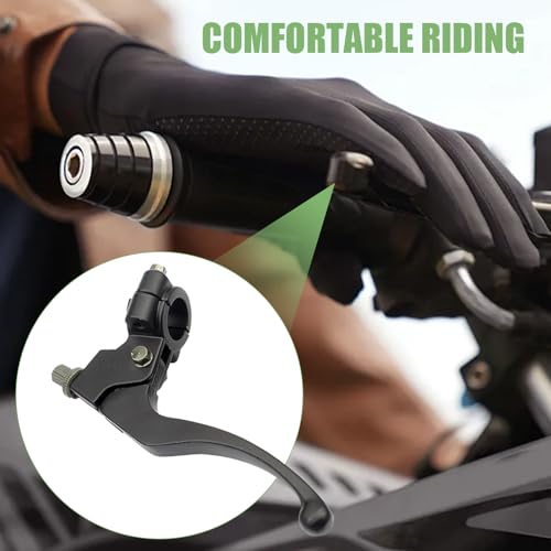 2 PCS Bike Brake Levers, Clutch Lever, Clutch Brake Handle Levers Perch, Compatible with Honda CRF50 XR50 (Black)