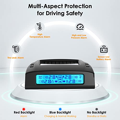 Tymate TM2 RV Tire Pressure Monitoring System, TPMS 6 Sensors & Booster Kit - size: 6-Sensors