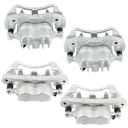 ECCPP Front & Rear Disc Brake Calipers Assembly with Bracket - size: Front & Rear[18-B4791 18-B4790 18-B4753 18-B4752]