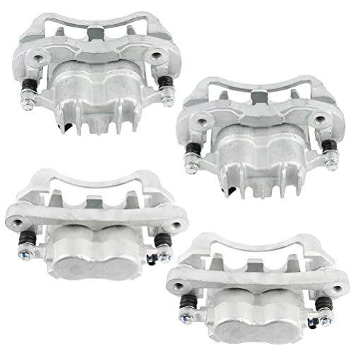ECCPP Front & Rear Disc Brake Calipers Assembly with Bracket - size: Front & Rear[18-B4791 18-B4790 18-B4753 18-B4752]