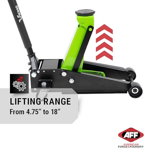 AFF Viking 3.5 Ton Floor Jack - Lightning Lift Hydraulic Car Jack - Heavy Duty - style: Standard Profile