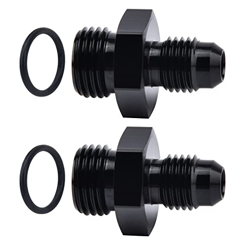 EVIL ENERGY 4AN Flare to AN6 ORB Male O-Ring 2PCS Fitting Adapter - size: 6AN ORB to 4AN