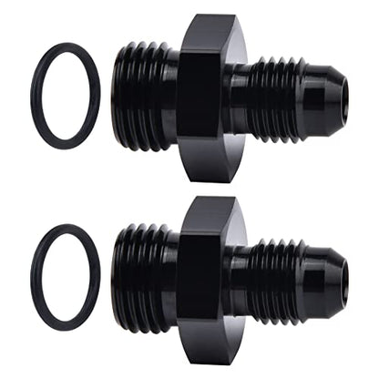 EVIL ENERGY 4AN Flare to AN6 ORB Male O-Ring 2PCS Fitting Adapter - size: 6AN ORB to 4AN