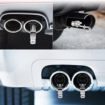 2PCS Car Turbo Whistle, Aluminum Alloy Universal Turbo Whistle - color: Sliver