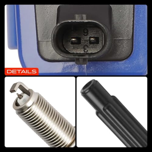 A-Premium Ignition Coil Pack and Iridium Spark Plugs - color: Blue