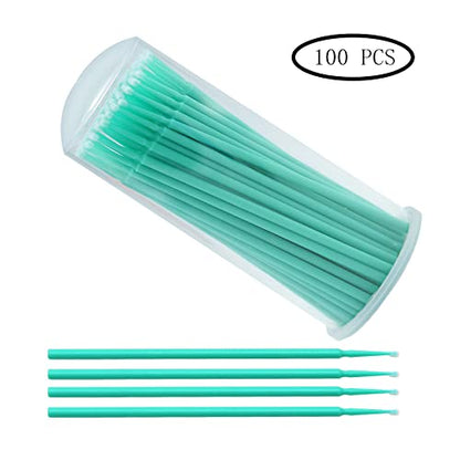Touch Up Paint Brushes for Automotive Paint Chip Repair Disposable Micro Applicators-100 Pieces Green - style: 2.0MM,Green