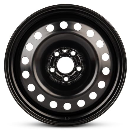 New OEM Replacement Wheel for 2015-2018 Jeep Renegade 17x6.5 inch Steel Rim Painted Black Fit - size: 2015-2018 - 17x6.5
