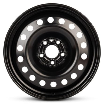 New OEM Replacement Wheel for 2015-2018 Jeep Renegade 17x6.5 inch Steel Rim Painted Black Fit - size: 2015-2018 - 17x6.5
