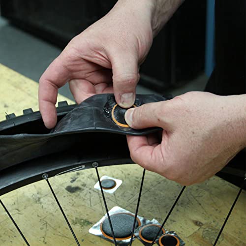 Slime 1022-A Tube Rubber Patch Kit, for Bikes and Other Inflatables, Contains, 5 Patches, Scuffer and Glue (Pack of 2) - size: 5-Count (Pack of 2), style: Rubber Patch Kit