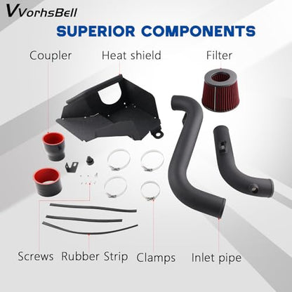 Cold Air Intake for 06-18（EA113）MK5/GTI/MK6/Golf R/Audi A3 2.0T - size: 06-17 MK5/MK3/MK2/Golf/MK6/A3 EA113 2.0T