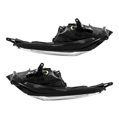 LED Headlight Assembly Left+Right Side for 2020-2023 Cadillac XT5, Complete All-LED System with DRL, Driver/Passenger Side Direct Replacement Headlamps Assy, Black Housing (OEM: 84849606/84849607)