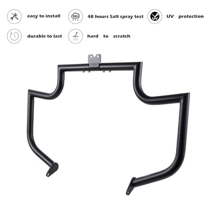 Kinglemc Crash Bar Engine Guard for Kawasaki Vulan(Black) - color: Black, size: VN1500P VN1600B/F VZ1600