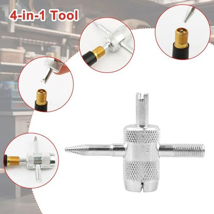 Tire Valve Stem Core Tool Kit for Car Truck ATV Lawn Mower