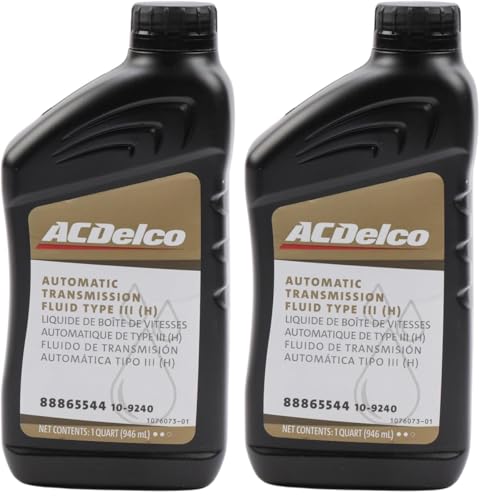 ACDelco Gold 10-9240 Type III (H) Automatic Transmission Fluid - 1 qt, 32 Fl Oz (Pack of 2) - size: 32 Fl Oz (Pack of 2)