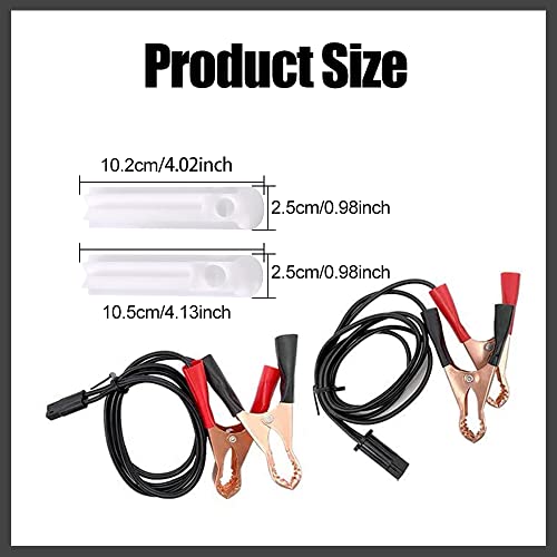 HAOBO Fuel Injector Cleaner Kit, Universal Fuel Injector Flush Cleaner Adapter DIY Cleaning Tool Kit with Test Lead, Car Accessories for 12-24V Auto Car Diesel Gas Fuel Injector