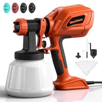 Paint Sprayer Electric Spray Gun Paint 800W 4 Nozzles 3 Patterns