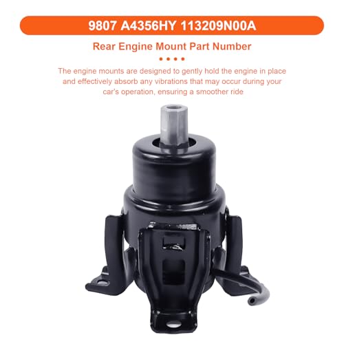 Engine Motor Mount Compatible with N-issan Altima 2013-2018 V6 3.5L ,Nissan Maxima 2015-2023 V6 3.5L,Nissan Pathfinder 2017-2021 V6 3.5L,Replacement for A4355HY A4354HY A4356HY A7386 A7381 - size: Maxima 15-23