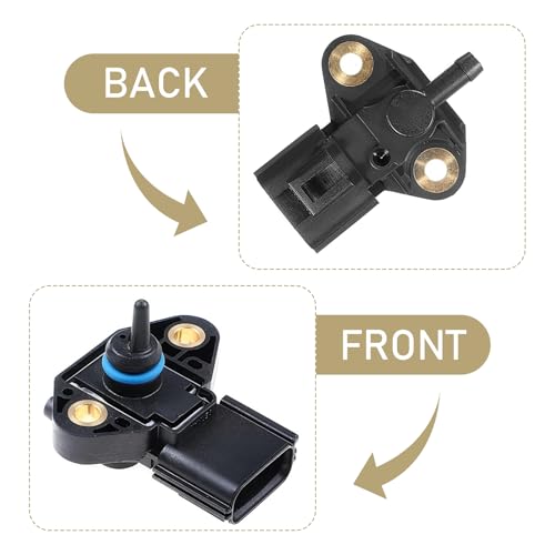 FPS5 Fuel Injection Pressure Sensor, Fuel Rail Pressure Sensor, Replaces OEM# 3F2E-9G756-AA, 0261230093, 3F2Z9G756AC, Compatible with Ford/Lincoln/Mazda/Mercury Models