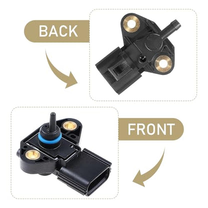 FPS5 Fuel Injection Pressure Sensor, Fuel Rail Pressure Sensor, Replaces OEM# 3F2E-9G756-AA, 0261230093, 3F2Z9G756AC, Compatible with Ford/Lincoln/Mazda/Mercury Models