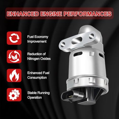 EGR Valve Replacement EGV612 Compatible with Buick for Century 2000-2005,for Chevy for Impala 00-05,for Malibu 2000-2006,for Venture 2000-2005 Automotive Exhaust Gas Recirculation