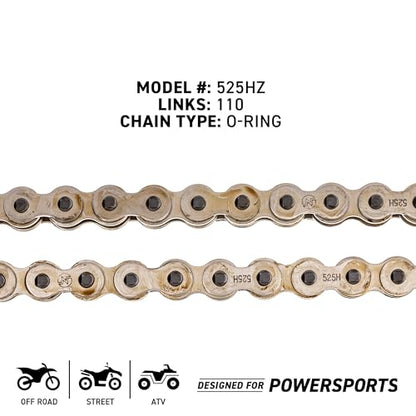 NICHE Drive Sprocket Chain Combo for Yamaha MT-09 FZ09 XSR900 Front 16 Rear 45 Tooth 525HZ Standard 110 Links - size: Standard Chain