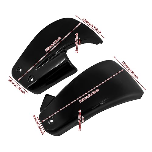 Motorcycle Battery Side Fairing Covers Fit for Harley Fat Boy Breakout FXBR FXFB FLSB 2018-2023 (#2 black) - color: #2 black
