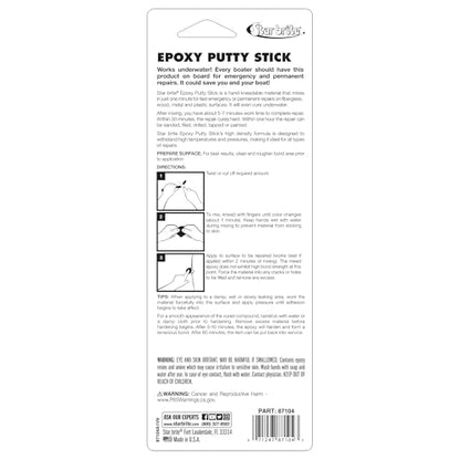 STAR BRITE Epoxy Putty Stick for Quick, Versatile, Permanent Repairs - style: Fiberglass, Wood, Plastic